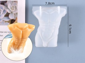 Molde silicona torso masculino
